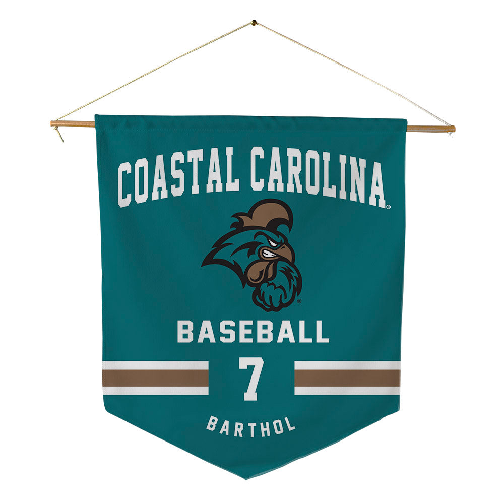 Coastal Carolina - NCAA Baseball : Blake Barthol - Pennant - 18" x 21"-0