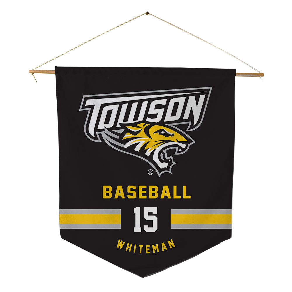 Towson - NCAA Baseball : Jacob Whiteman - Pennant - 18" x 21"-0