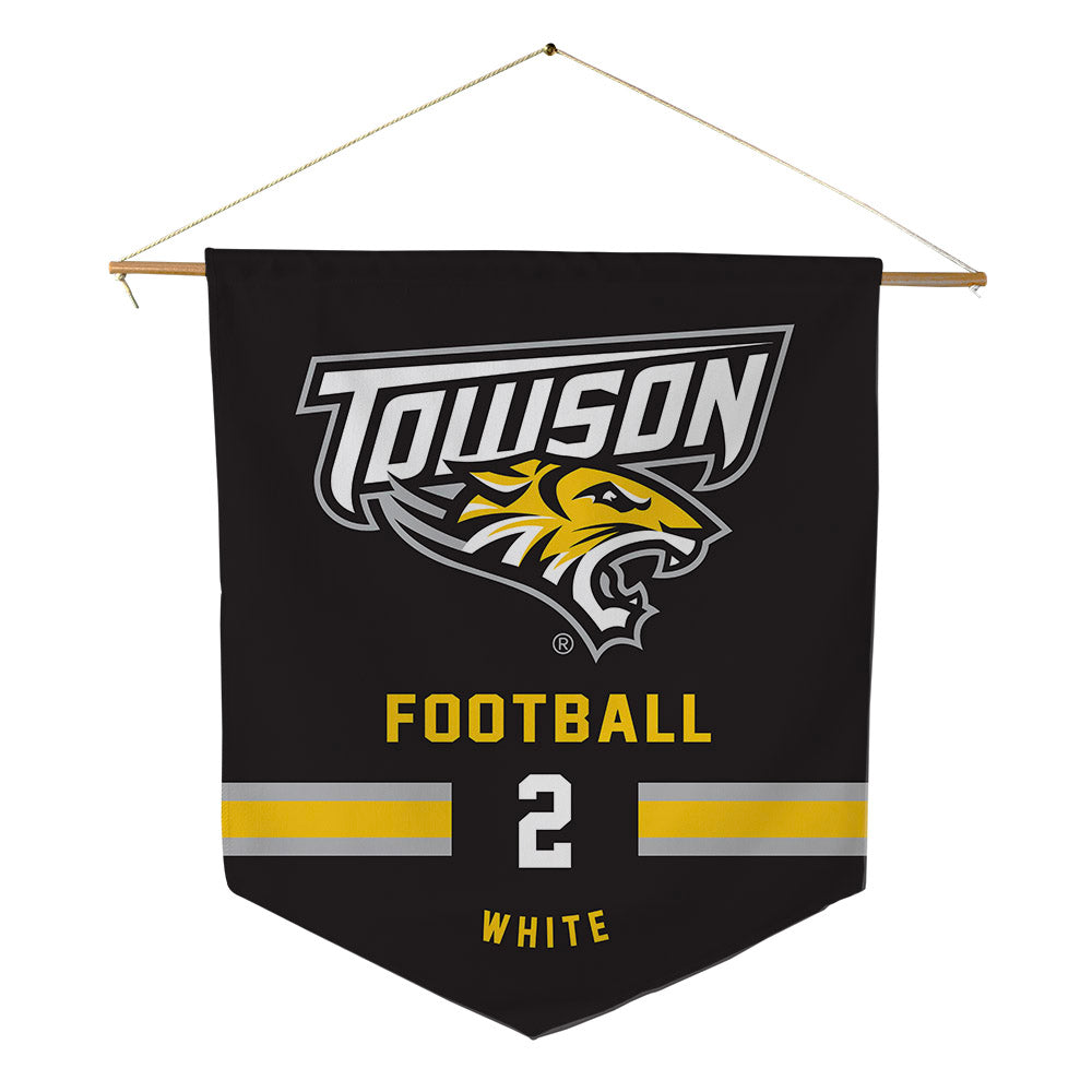 Towson - NCAA Football : Kaden White - Pennant - 18" x 21"-0