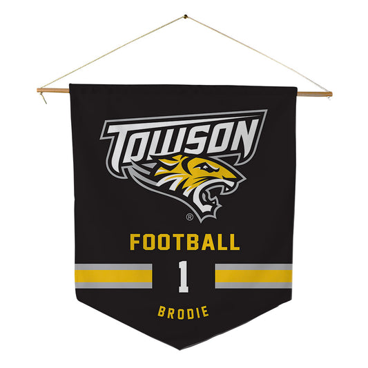 Towson - NCAA Football : Myles Brodie - Pennant - 18" x 21"-0