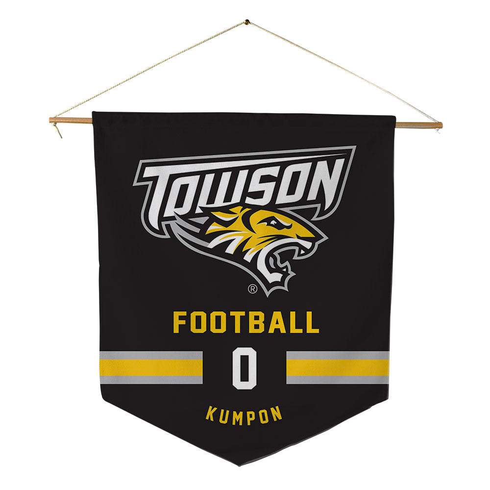 Towson - NCAA Football : Ben Kumpon - Pennant - 18" x 21"-0