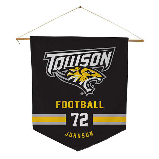 Towson - NCAA Football : Aidan Johnson - Pennant - 18" x 21"-0