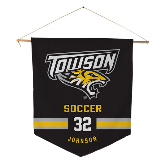 Towson - NCAA Women's Soccer : Sejal Johnson - Pennant - 18" x 21"-0