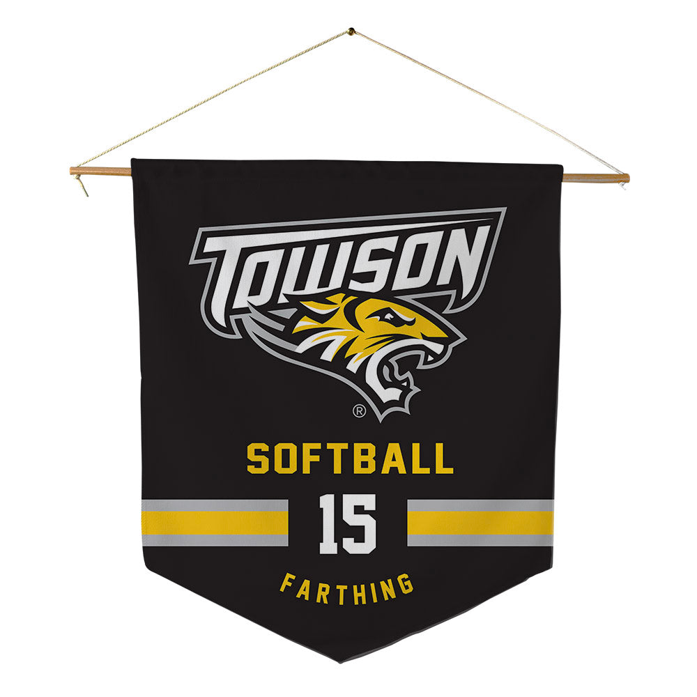 Towson - NCAA Softball : Chelsey Farthing - Pennant - 18" x 21"-0