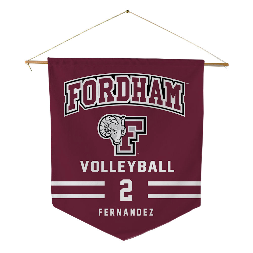 Fordham - NCAA Women's Volleyball : Lola Fernandez - Pennant - 18" x 21"-0