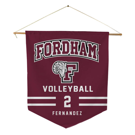 Fordham - NCAA Women's Volleyball : Lola Fernandez - Pennant - 18" x 21"-0