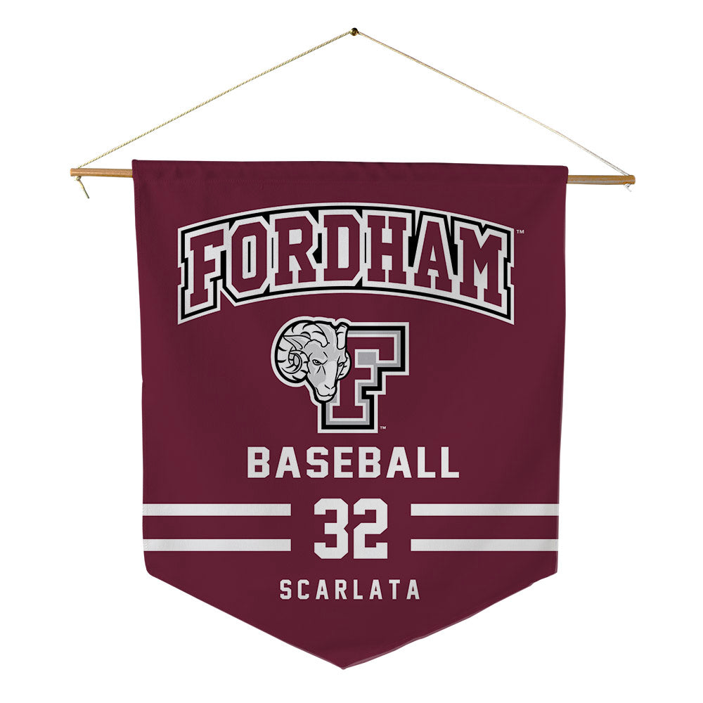 Fordham - NCAA Baseball : Anthony Scarlata - Pennant - 18" x 21"-0