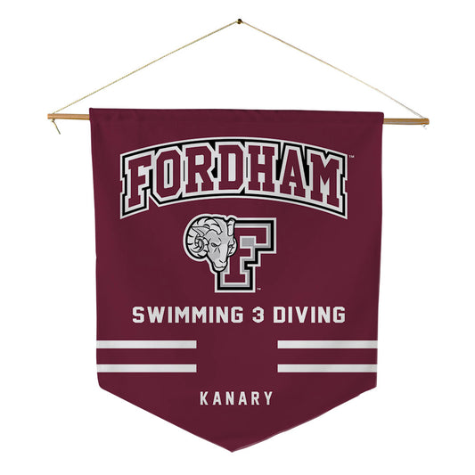 Fordham - NCAA Women's Swimming & Diving : Karina Kanary - Pennant - 18" x 21"-0