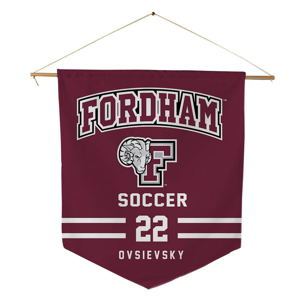 Fordham - NCAA Women's Soccer : Kit Ovsievsky - Pennant - 18" x 21"-0