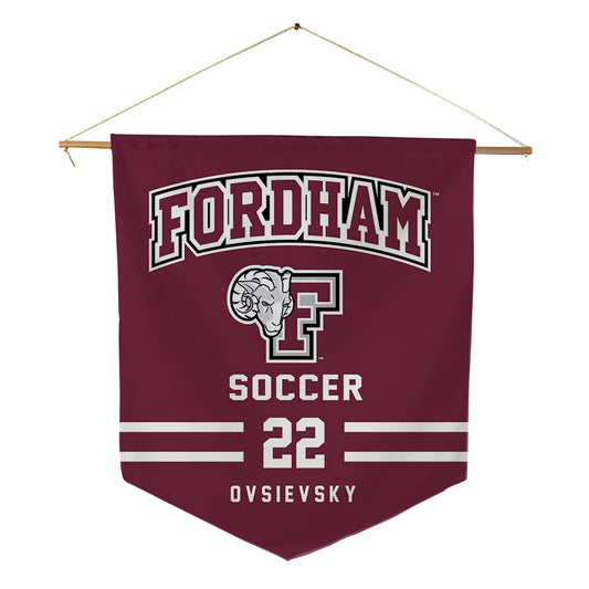 Fordham - NCAA Women's Soccer : Kit Ovsievsky - Pennant - 18" x 21"-0