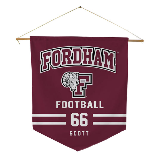 Fordham - NCAA Football : Logan Scott - Pennant - 18" x 21"-0