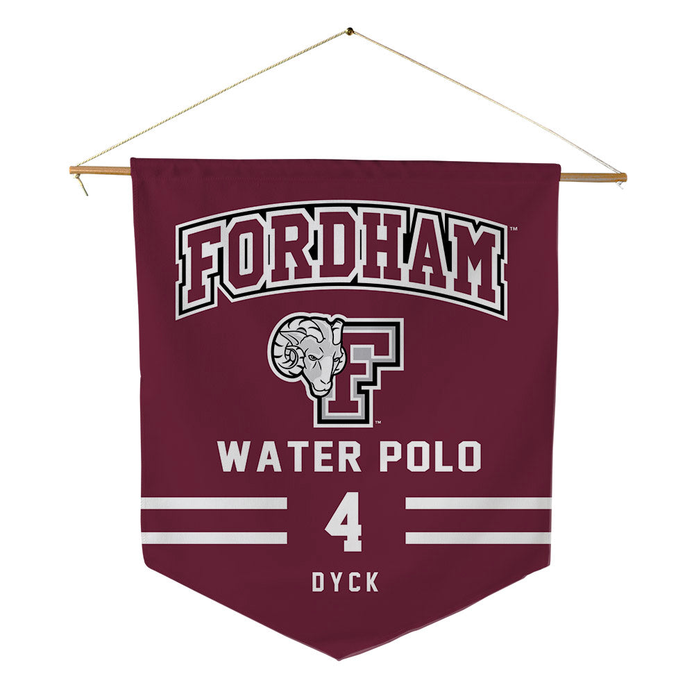 Fordham - NCAA Men's Water Polo : Mark Dyck - Pennant - 18" x 21"-0