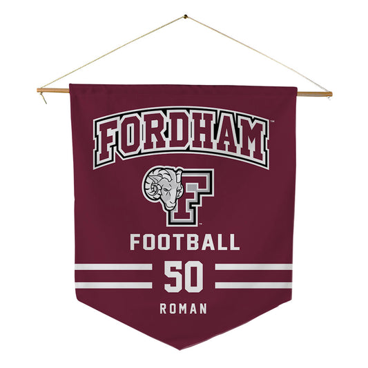 Fordham - NCAA Football : Connor Roman - Pennant - 18" x 21"-0