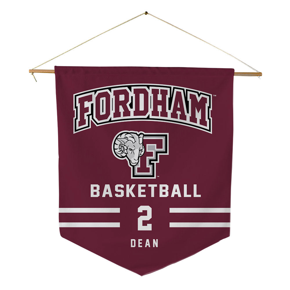 Fordham - NCAA Men's Basketball : Romad Dean - Pennant - 18" x 21"-0