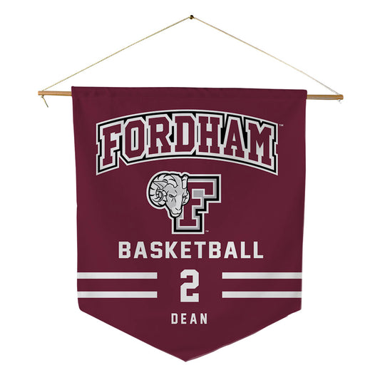 Fordham - NCAA Men's Basketball : Romad Dean - Pennant - 18" x 21"-0