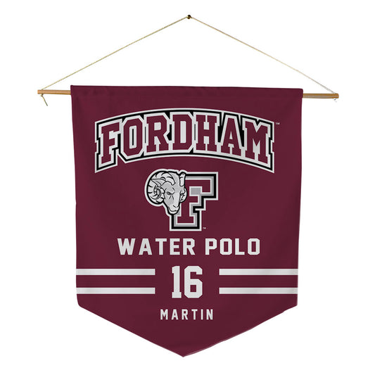 Fordham - NCAA Men's Water Polo : Charlie Martin - Pennant - 18" x 21"-0