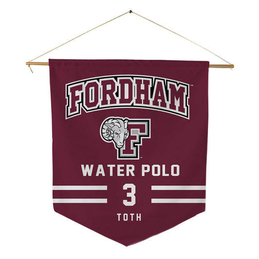 Fordham - NCAA Men's Water Polo : Andras Toth - Pennant - 18" x 21"-0