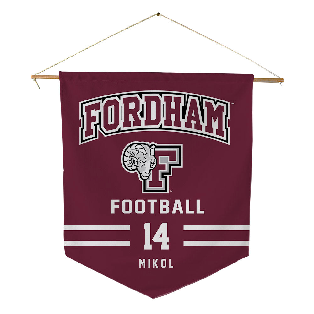 Fordham - NCAA Football : Joe Mikol - Pennant - 18" x 21"-0