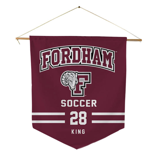 Fordham - NCAA Women's Soccer : Kyla King - Pennant - 18" x 21"-0