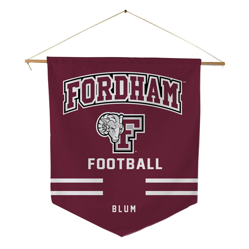 Fordham - NCAA Football : Ryan Blum - Pennant - 18" x 21"-0