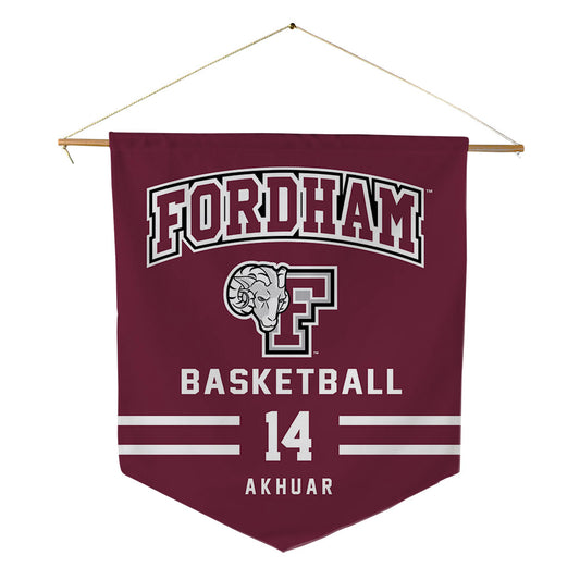 Fordham - NCAA Men's Basketball : Roor Akhuar - Pennant - 18" x 21"-0