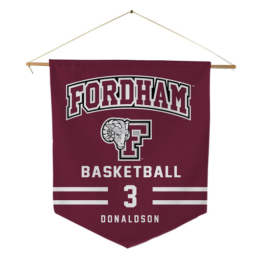 Fordham - NCAA Women's Basketball : Taylor Donaldson - Pennant - 18" x 21"-0