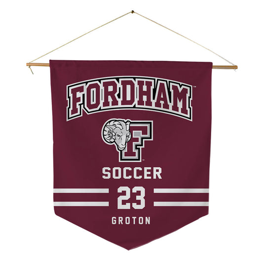 Fordham - NCAA Women's Soccer : Schae Groton - Pennant - 18" x 21"-0