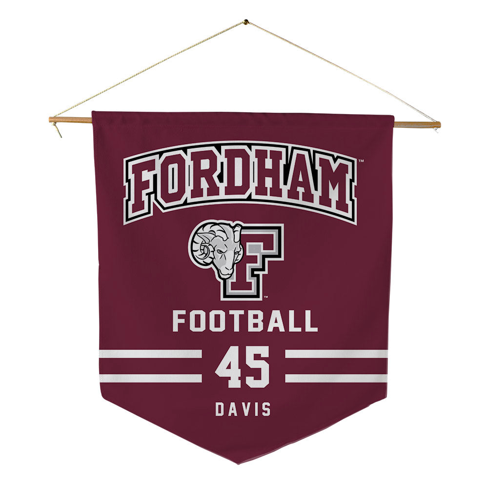 Fordham - NCAA Football : Tyler Davis - Pennant - 18" x 21"-0