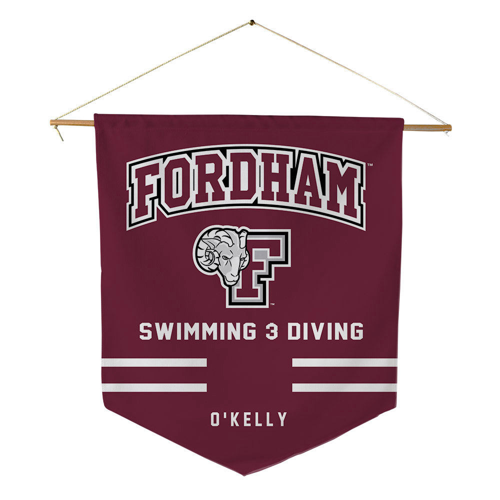 Fordham - NCAA Women's Swimming & Diving : Danielle O'Kelly - Pennant - 18" x 21"-0