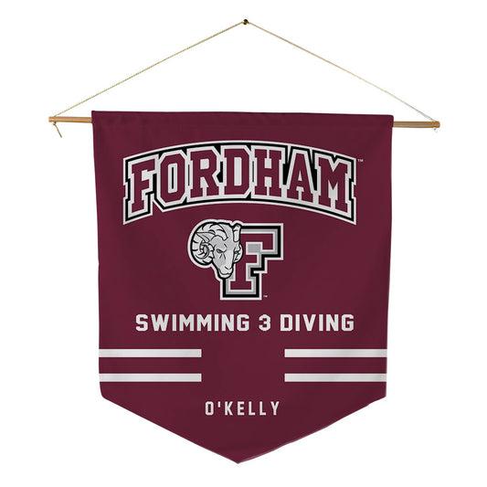 Fordham - NCAA Women's Swimming & Diving : Danielle O'Kelly - Pennant - 18" x 21"-0