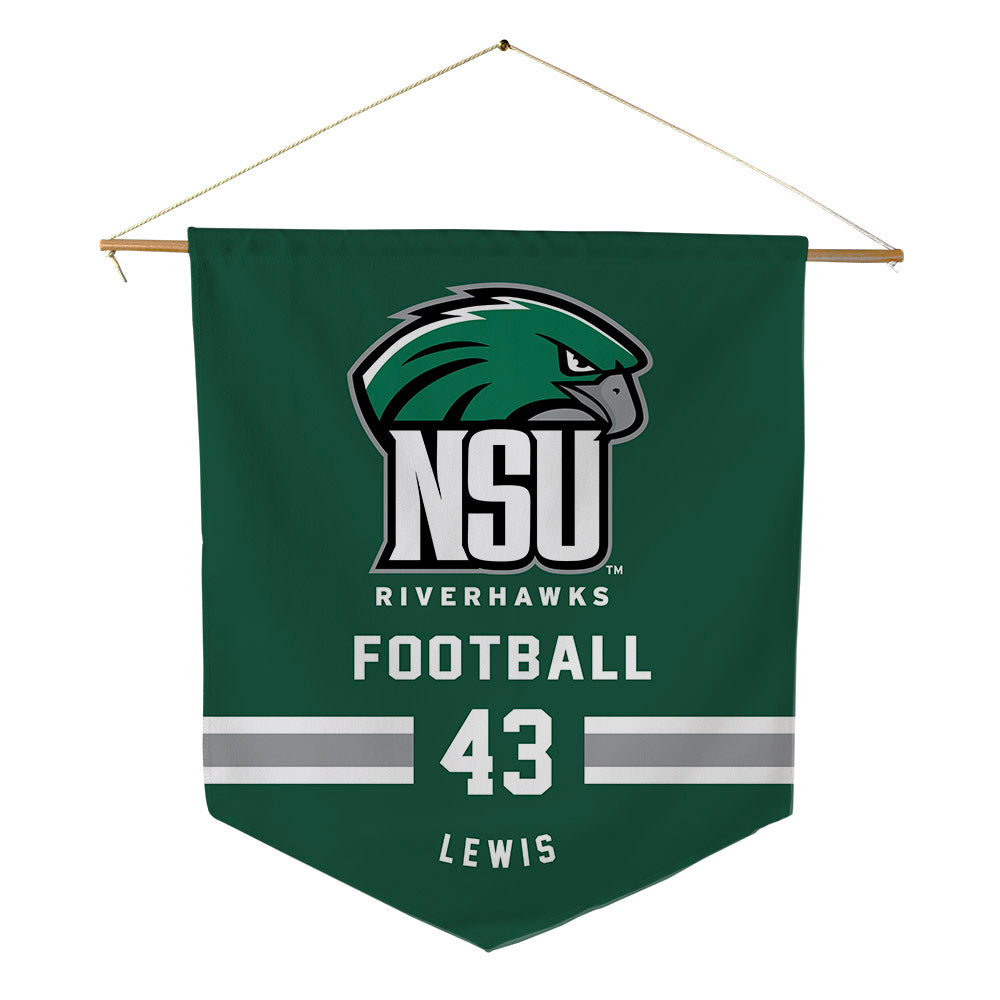Northeastern State - NCAA Football : Kameron Lewis - Pennant - 18" x 21"-0