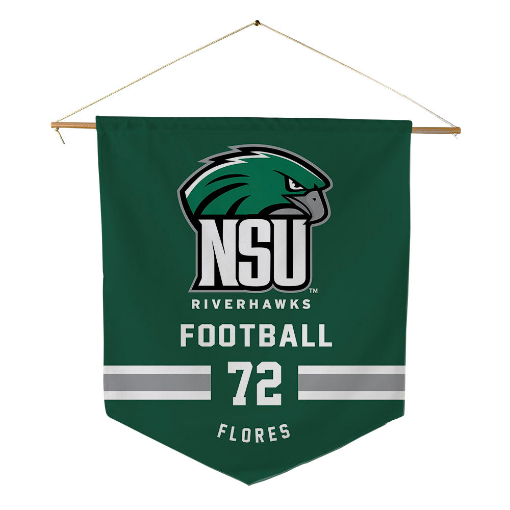 Northeastern State - NCAA Football : Jayden Flores - Pennant - 18" x 21"-0