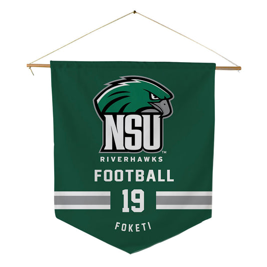 Northeastern State - NCAA Football : Mosese Foketi - Pennant - 18" x 21"-0