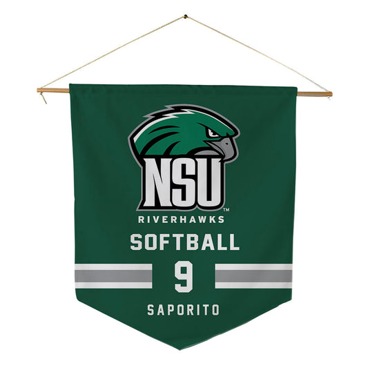 Northeastern State - NCAA Softball : Aubree Saporito - Pennant - 18" x 21"-0