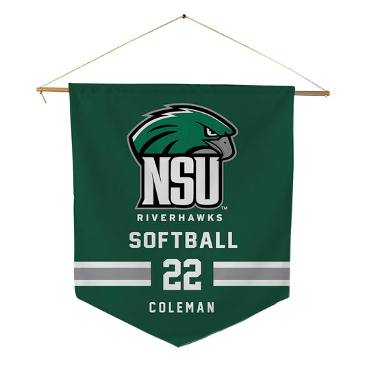 Northeastern State - NCAA Softball : Grace Coleman - Pennant - 18" x 21"-0