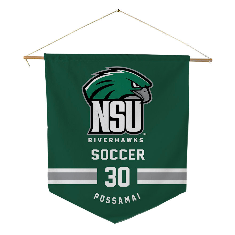 Northeastern State - NCAA Men's Soccer : Matheus Possamai - Pennant - 18" x 21"-0