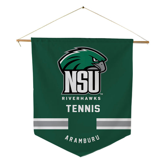 Northeastern State - NCAA Men's Tennis : Tomas Aramburu - Pennant - 18" x 21"-0