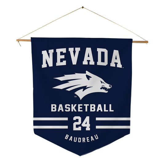 Nevada - NCAA Men's Basketball : Christopher Baudreau - Pennant - 18" x 21"-0