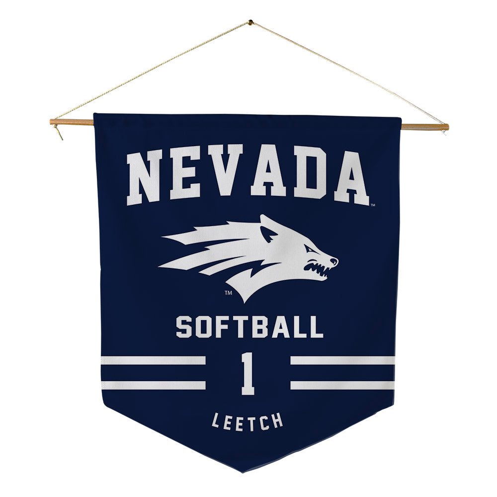 Nevada - NCAA Softball : Matlyn Leetch - Pennant - 18" x 21"-0