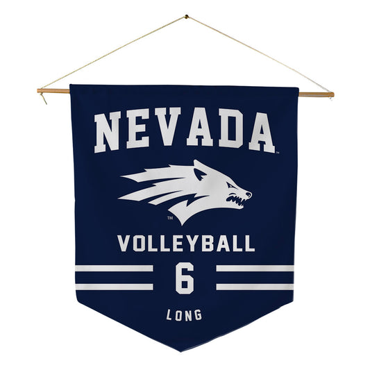 Nevada - NCAA Women's Volleyball : Madison Long - Pennant - 18" x 21"-0