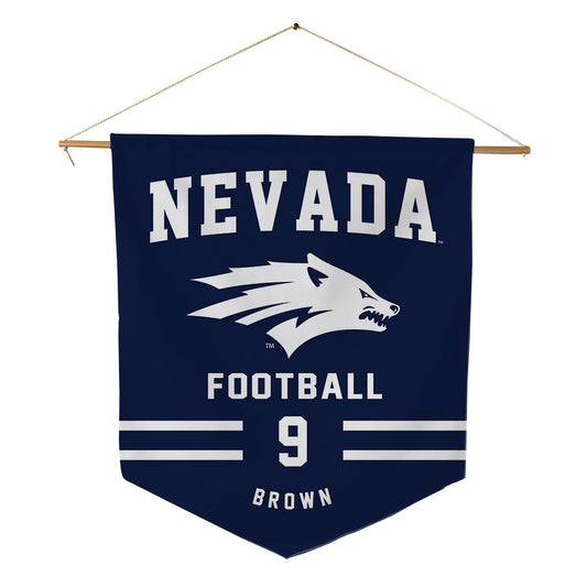 Nevada - NCAA Football : Marshaun Brown - Pennant - 18" x 21"-0