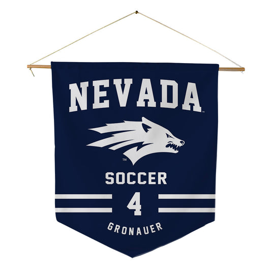Nevada - NCAA Women's Soccer : Serene Gronauer - Pennant - 18" x 21"-0