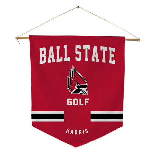 Ball State - NCAA Men's Golf : Samuel Harris - Pennant - 18" x 21"-0