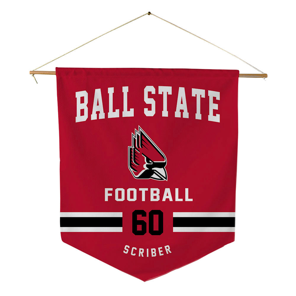 Ball State - NCAA Football : Blake Scriber - Pennant - 18" x 21"-0