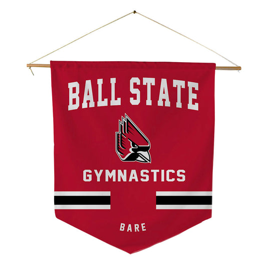Ball State - NCAA Women's Gymnastics : Kinlee Bare - Pennant - 18" x 21"-0