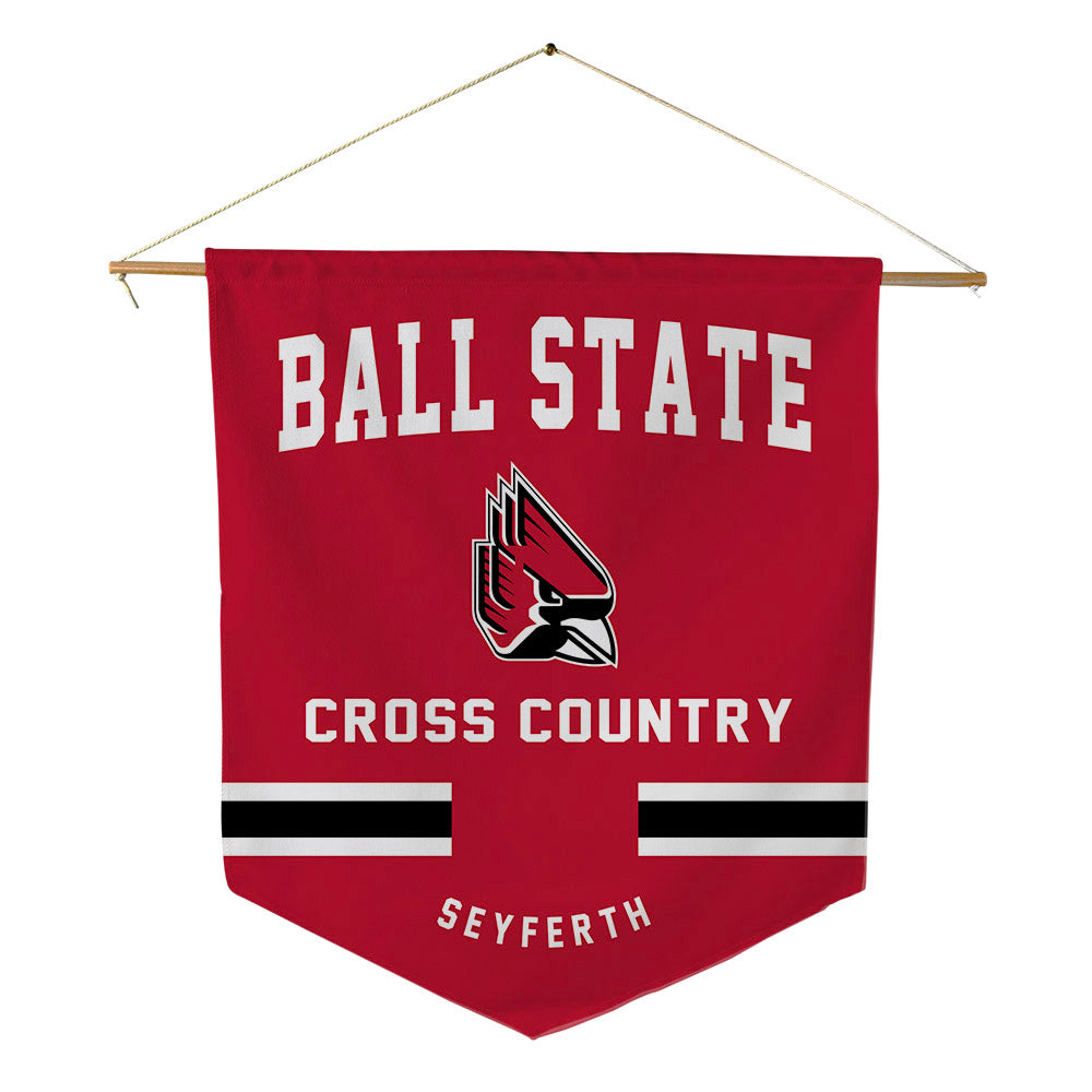 Ball State - NCAA Women's Cross Country : Sadey Seyferth - Pennant - 18" x 21"-0