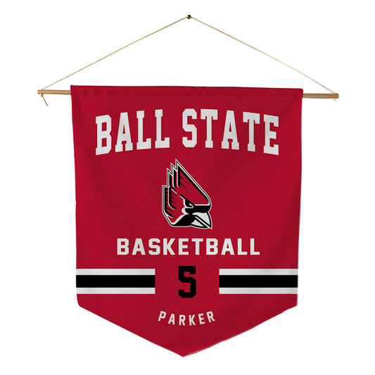 Ball State - NCAA Men's Basketball : Kjei Parker - Pennant - 18" x 21"-0