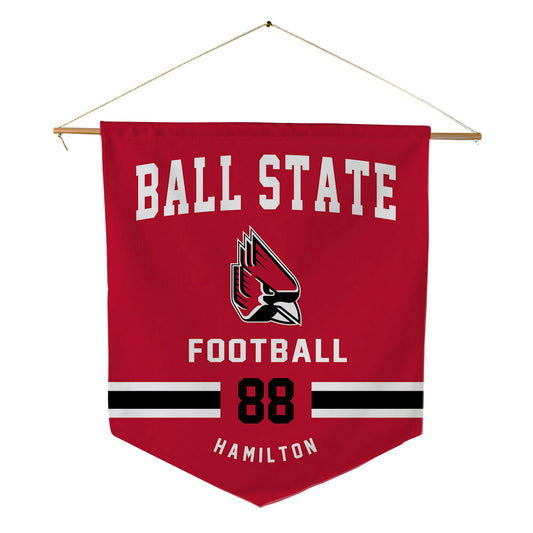 Ball State - NCAA Football : Donovan Hamilton - Pennant - 18" x 21"-0
