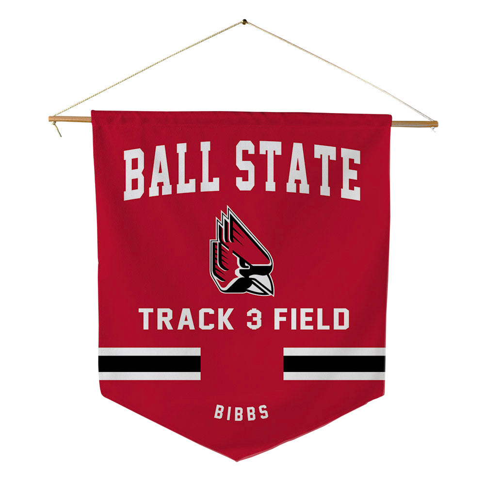 Ball State - NCAA Women's Track & Field : Trinity Bibbs - Pennant - 18" x 21"-0