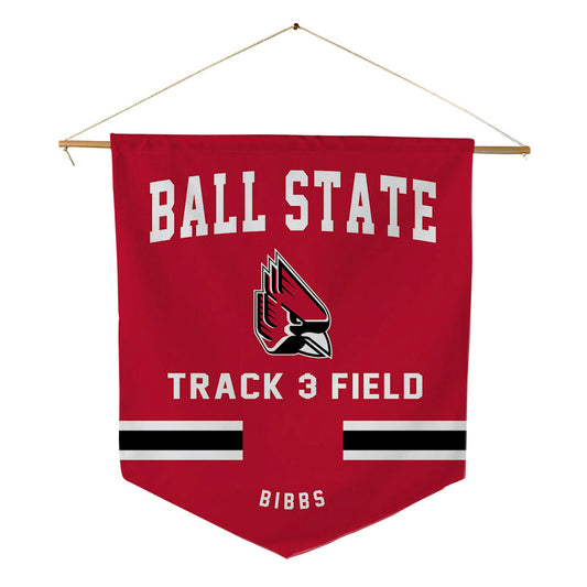 Ball State - NCAA Women's Track & Field : Trinity Bibbs - Pennant - 18" x 21"-0